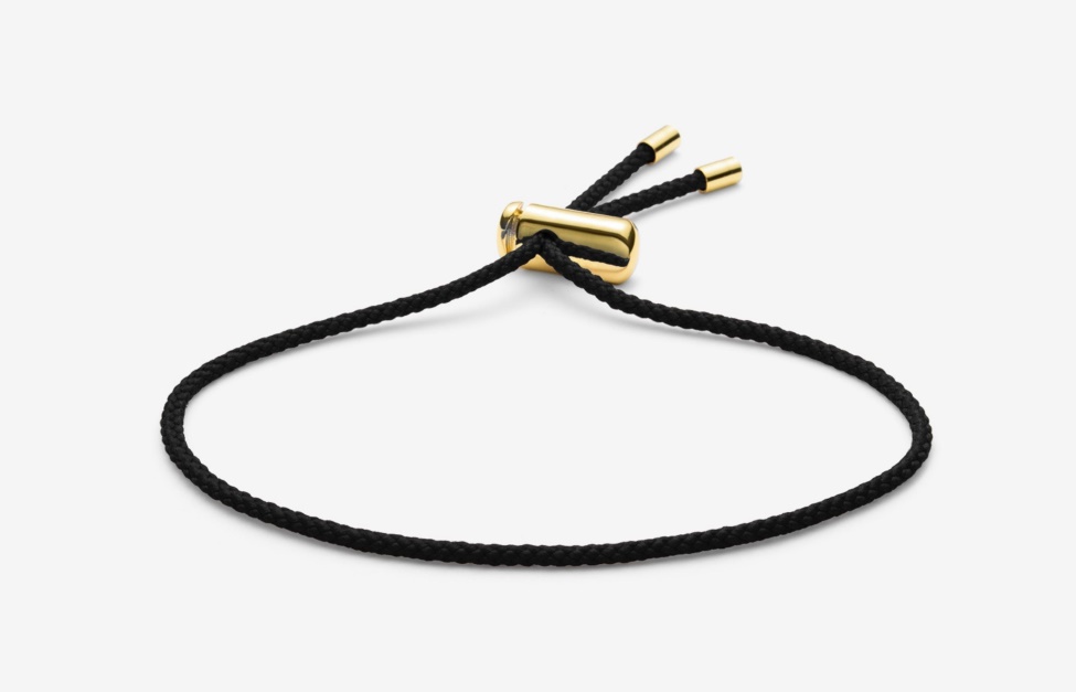 Cameron Cord Bracelet Black Oliver Cabell