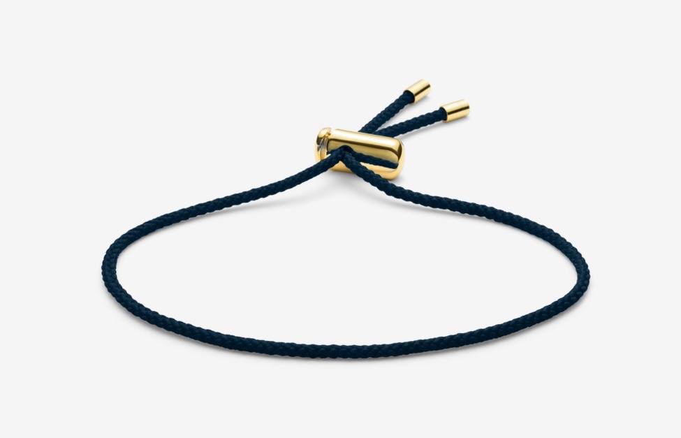 Cameron Cord Bracelet Navy Oliver Cabell
