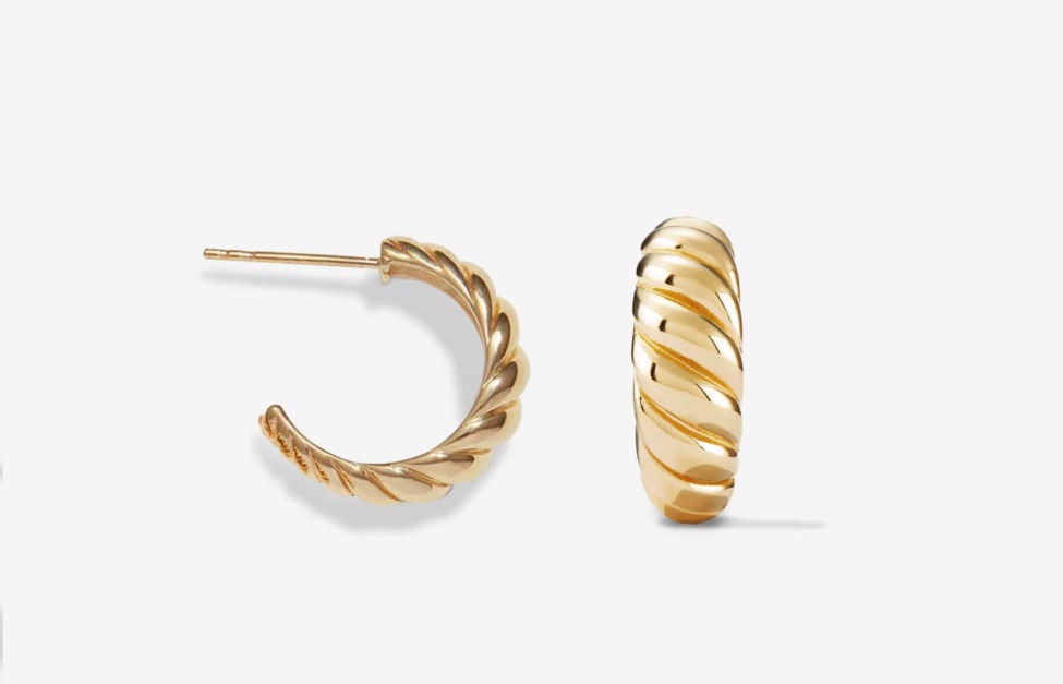 Croissant Hoops Gold Oliver Cabell