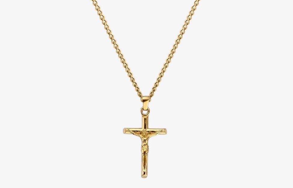 Cross Pendant Necklace Gold Oliver Cabell