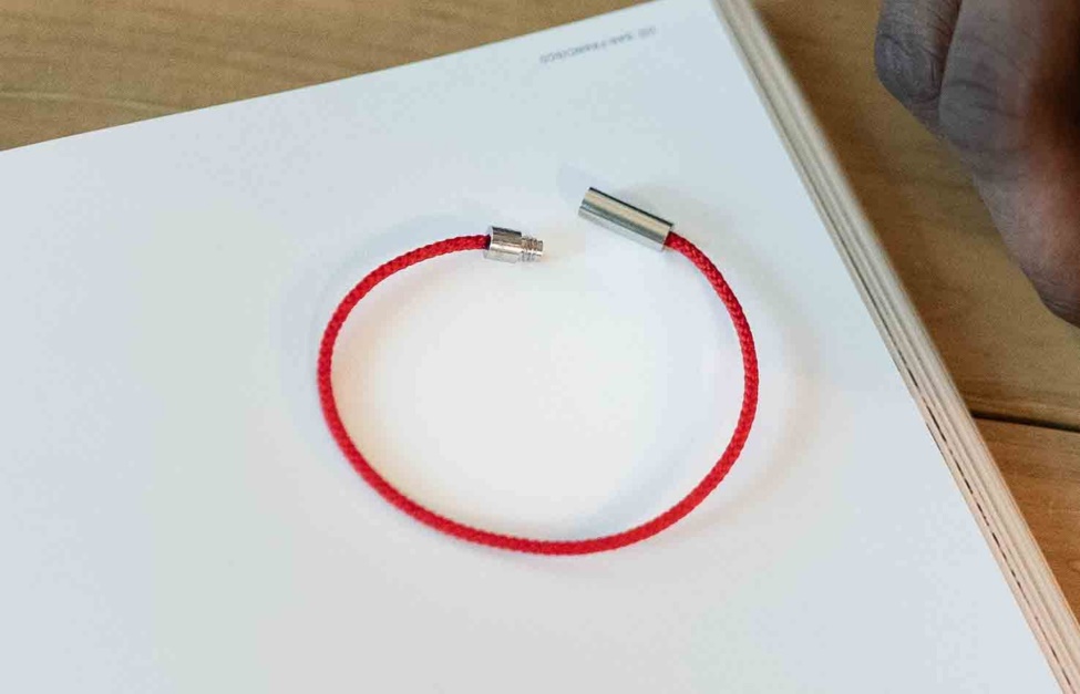 Fern Cord Bracelet Red Oliver Cabell