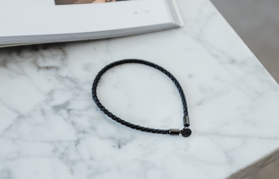 Gordon Leather Bracelet Black Oliver Cabell