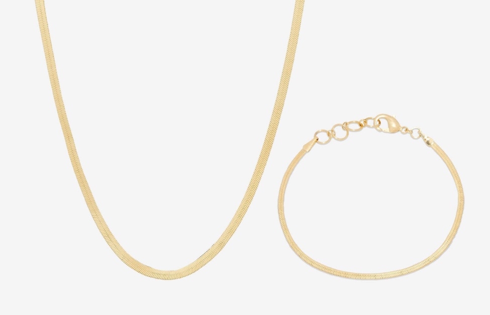 Herringbone Set Gold Oliver Cabell