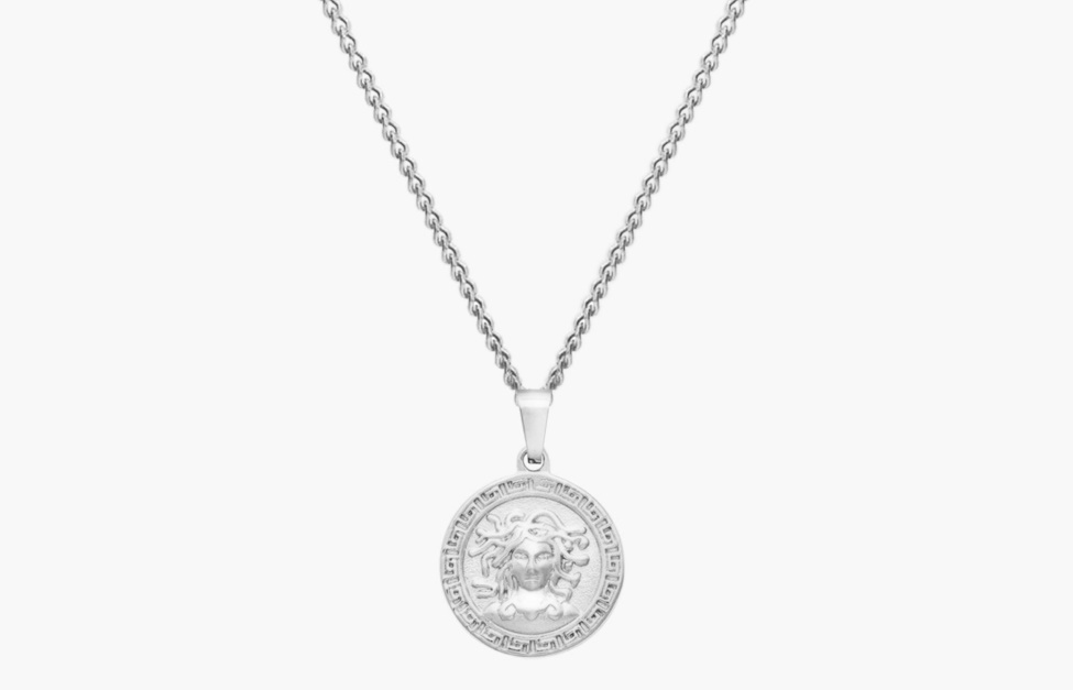 Medusa Pendant Necklace Silver Oliver Cabell