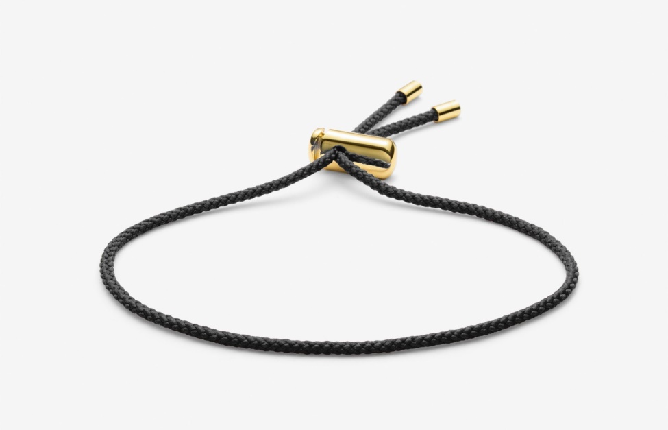 Oliver Cabell Cameron Cord Bracelet Charcoal