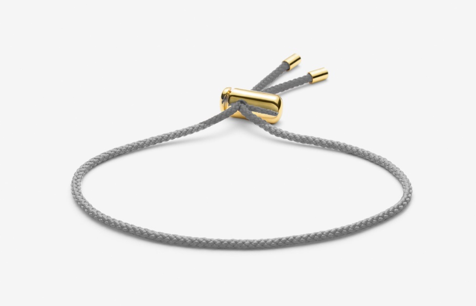 Oliver Cabell Cameron Cord Bracelet Grey Matter