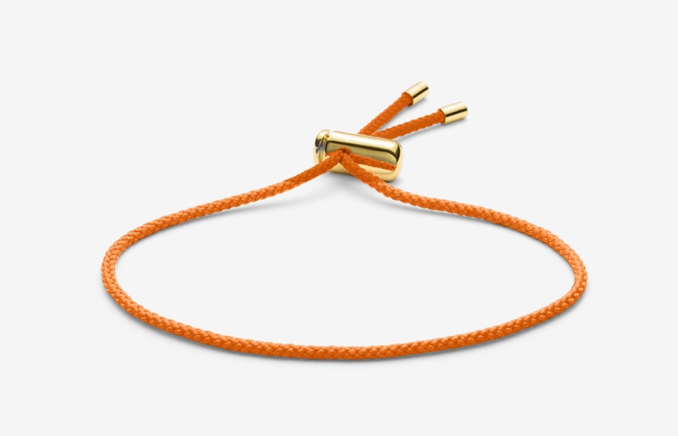 Oliver Cabell Cameron Cord Bracelet Orange
