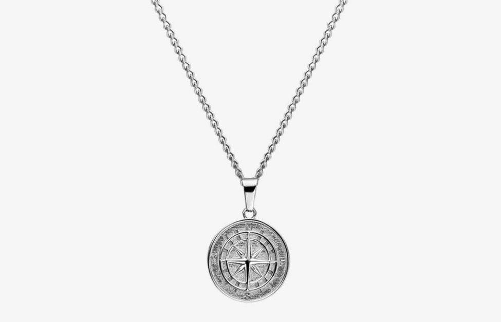 Oliver Cabell Compass Pendant Necklace Silver