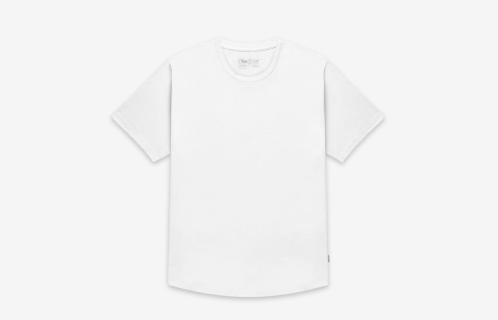 Oliver Cabell Curved Hem Tee White
