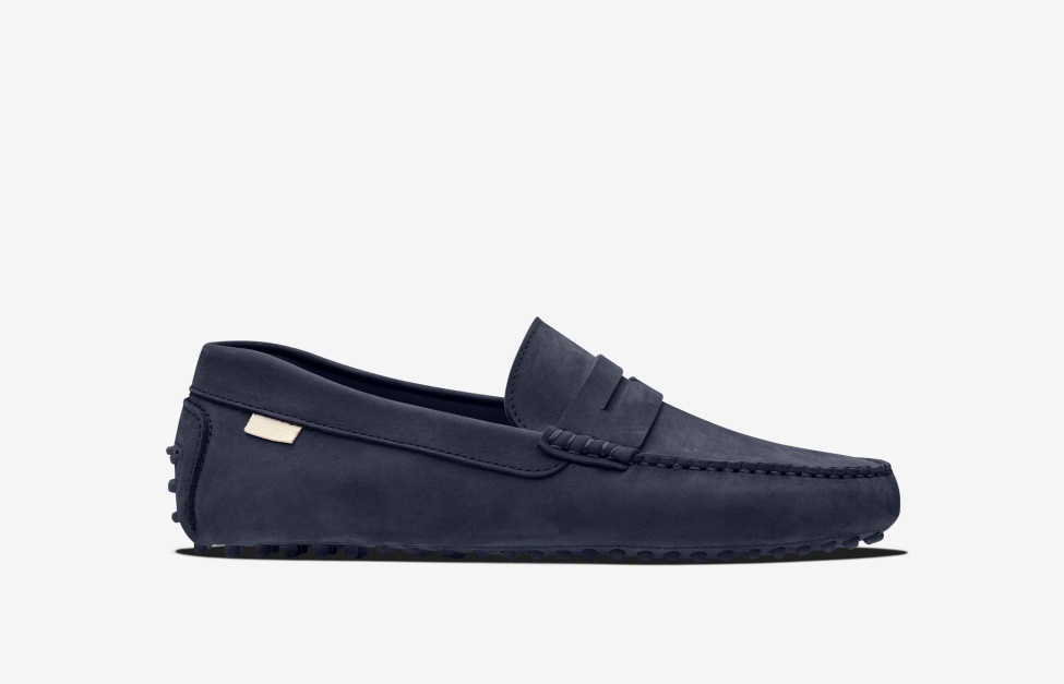 Oliver Cabell Driver Navy Nubuck
