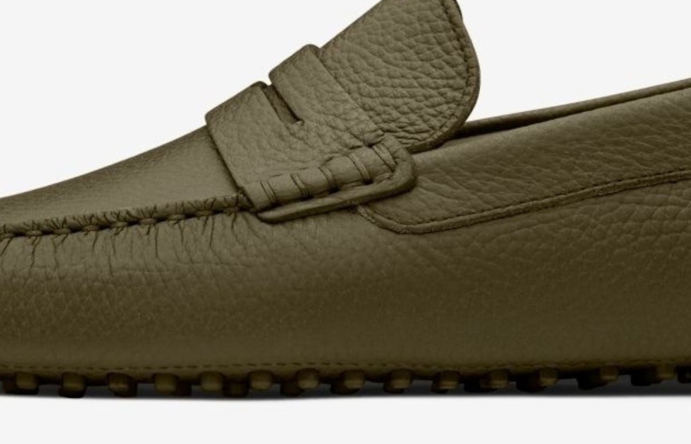 Oliver Cabell Driver Olive Pebbled