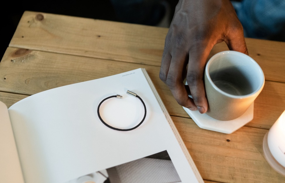 Oliver Cabell Fern Cord Bracelet Black