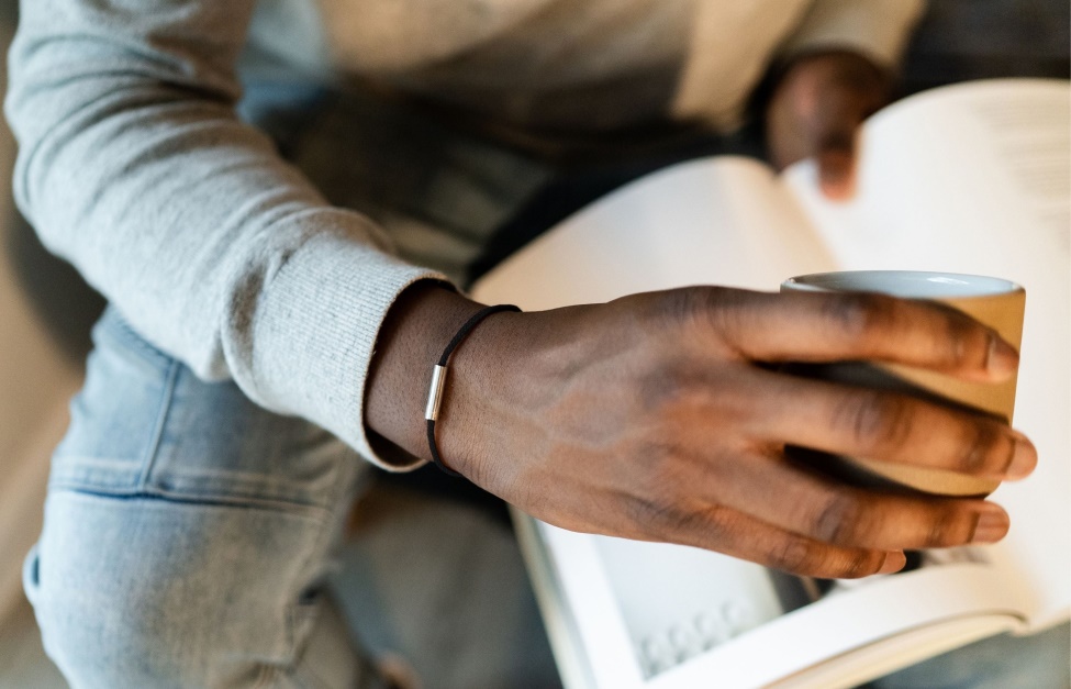 Oliver Cabell Fern Cord Bracelet Black