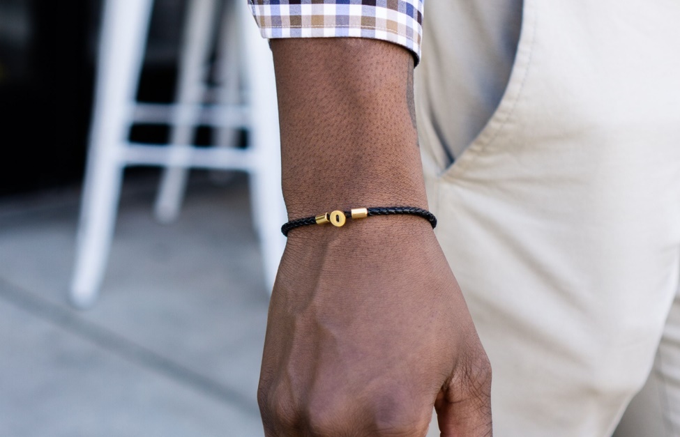 Oliver Cabell Gordon Leather Bracelet Gold