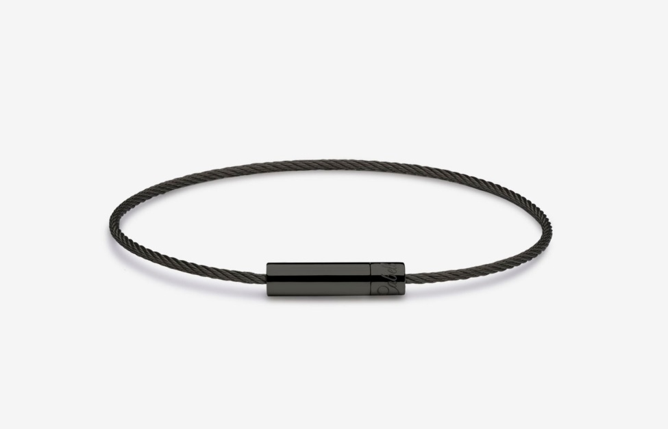 Oliver Cabell Michael Cable Bracelet Black