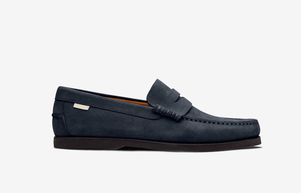 Oliver Cabell Penny Loafer Navy Suede