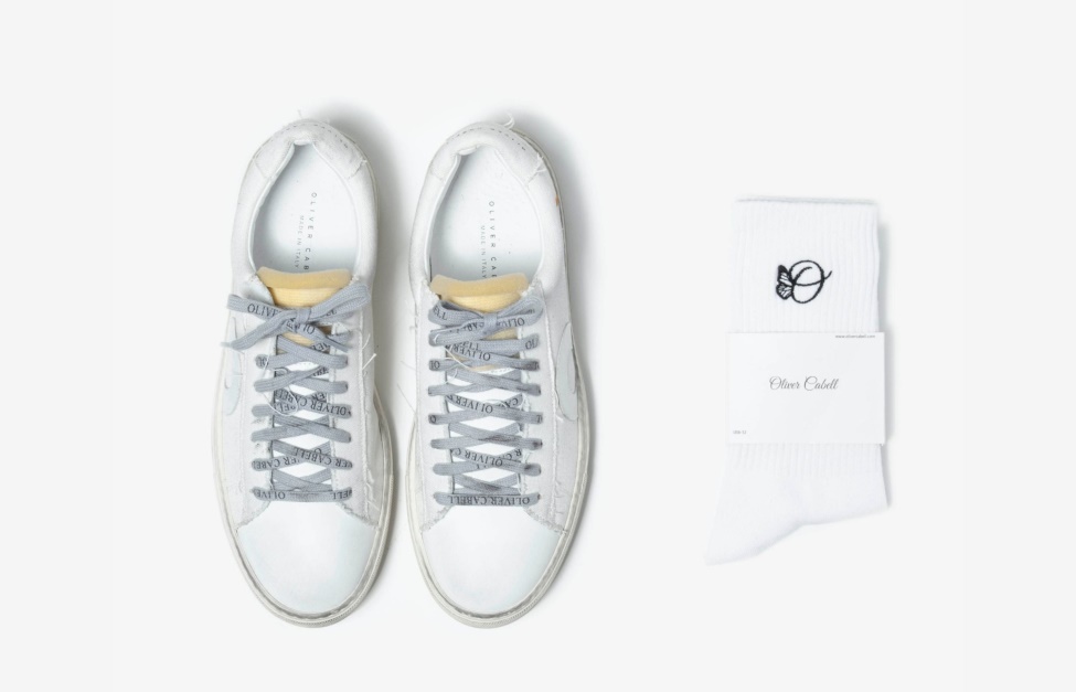 Oliver Cabell Signature Socks White