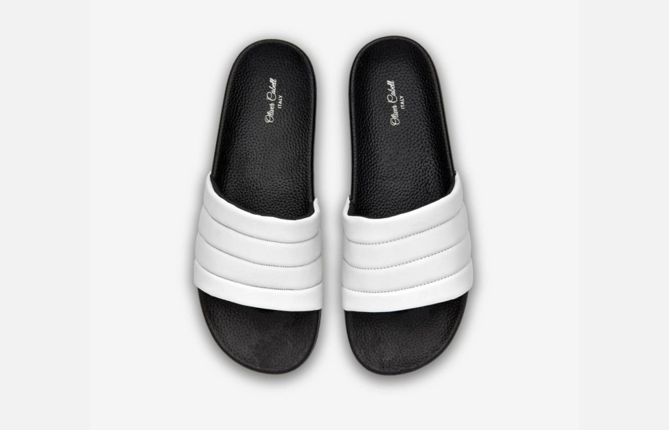 Oliver Cabell Trendy Vegan Slides White