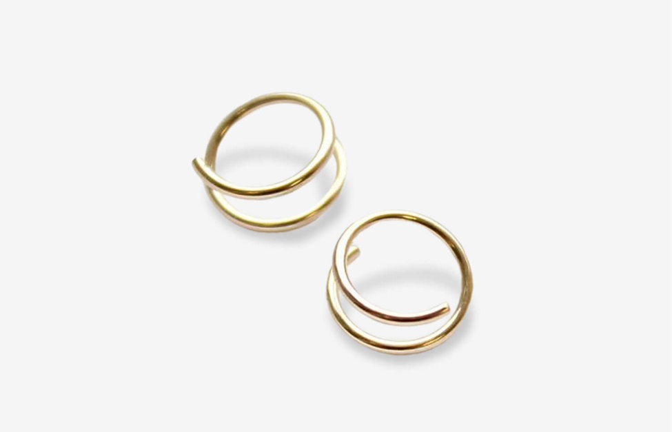 Twist Earrings Gold Oliver Cabell