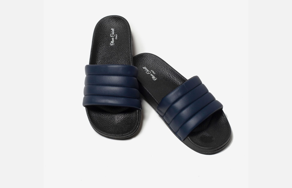 Vegan Slides Navy Oliver Cabell Trendy