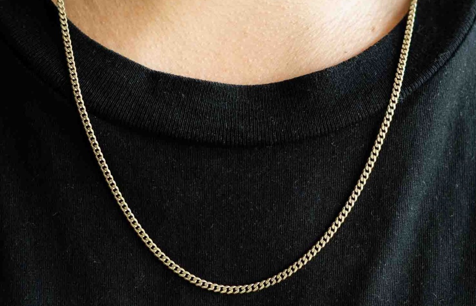 3MM Cuban Chain Gold Trendy Oliver Cabell