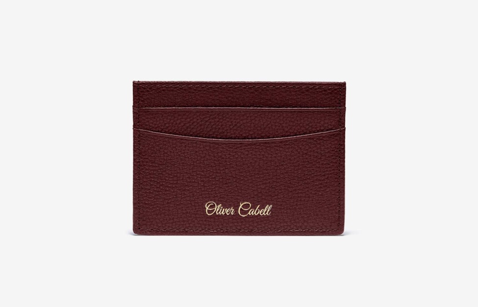 Oliver Cabell Oc Leather Card Holder Burgundy
