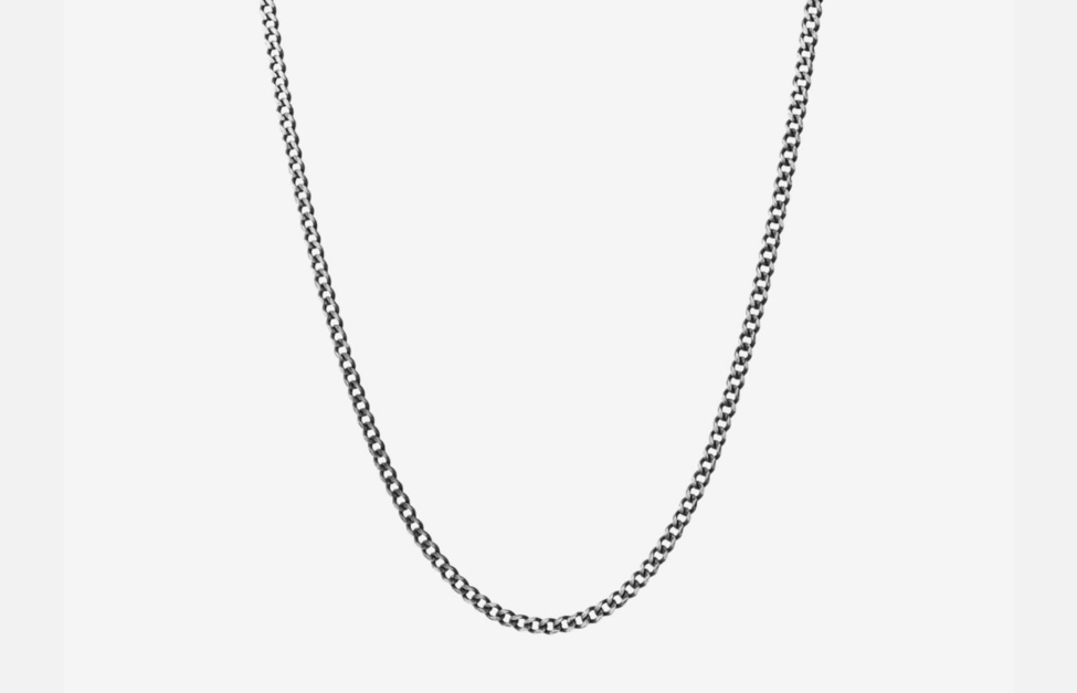 Trendy Oliver Cabell 3MM Cuban Chain Silver