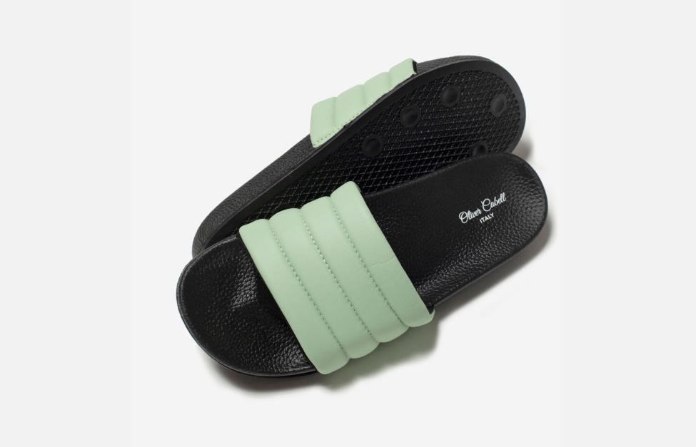 Vegan Slides Green Ash Oliver Cabell Trendy