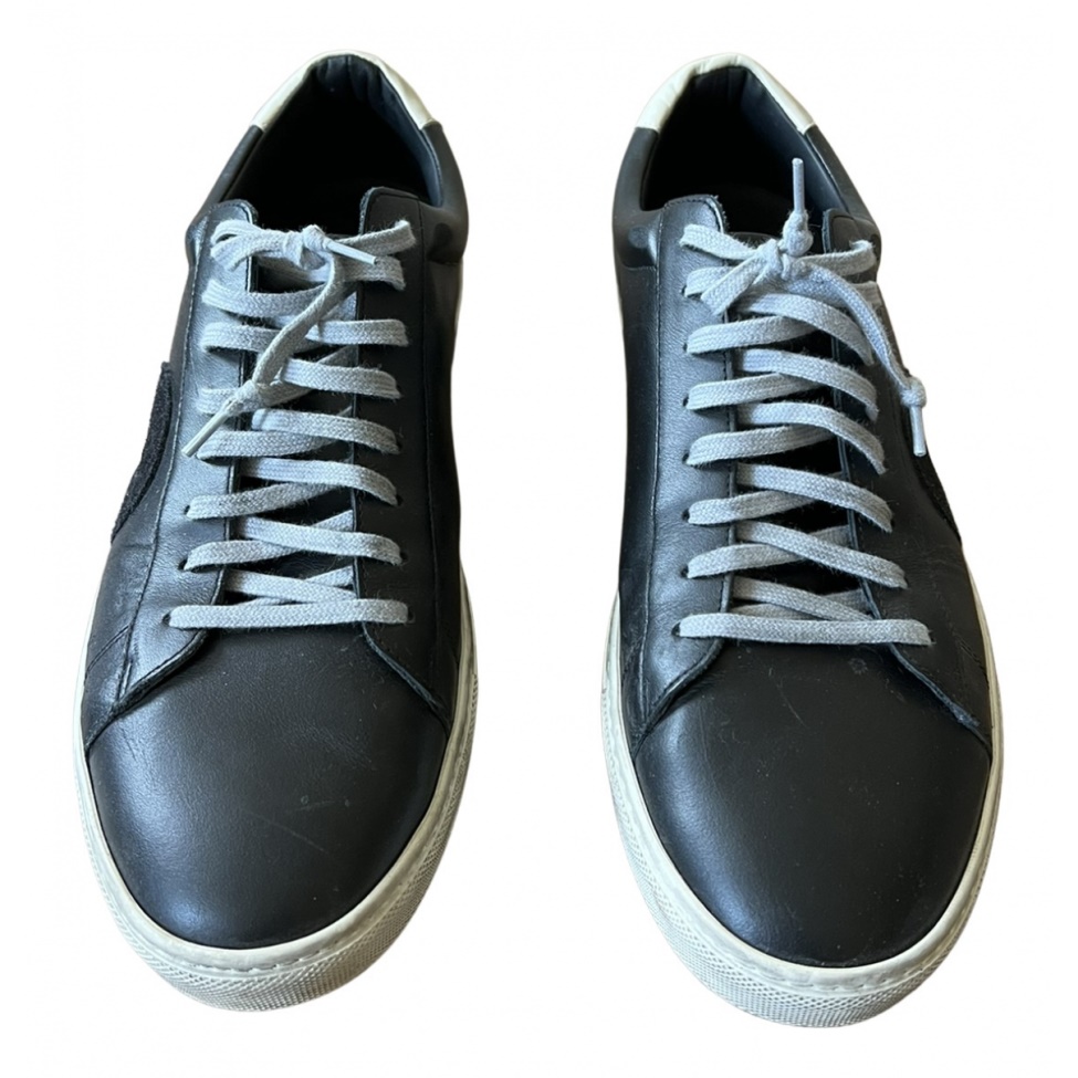 Leather Low Trainers Black Leather Oliver Cabell Trendy