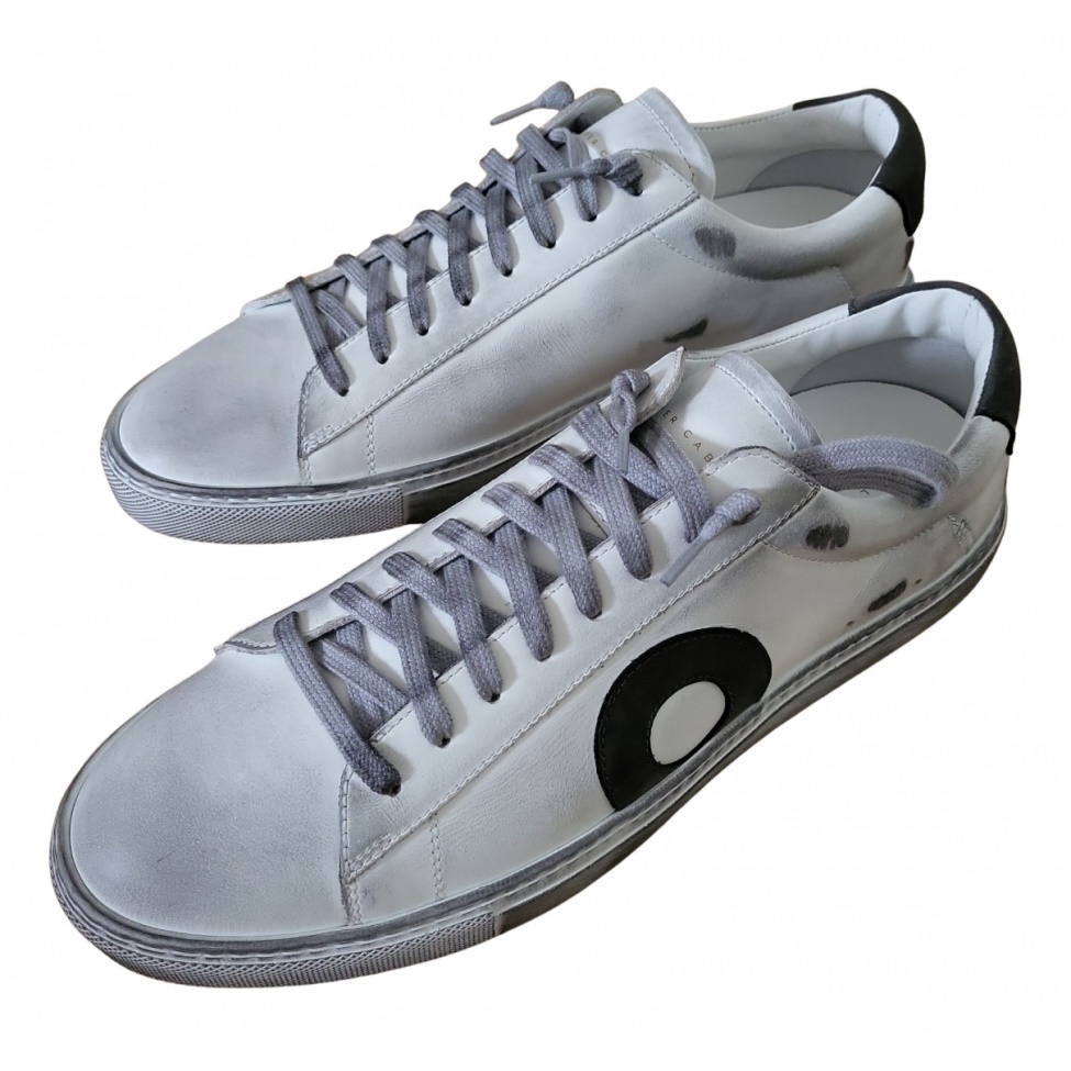 Leather Low Trainers White Leather Oliver Cabell
