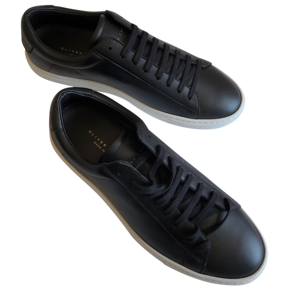 Oliver Cabell Leather Low Trainers Black Leather Trendy