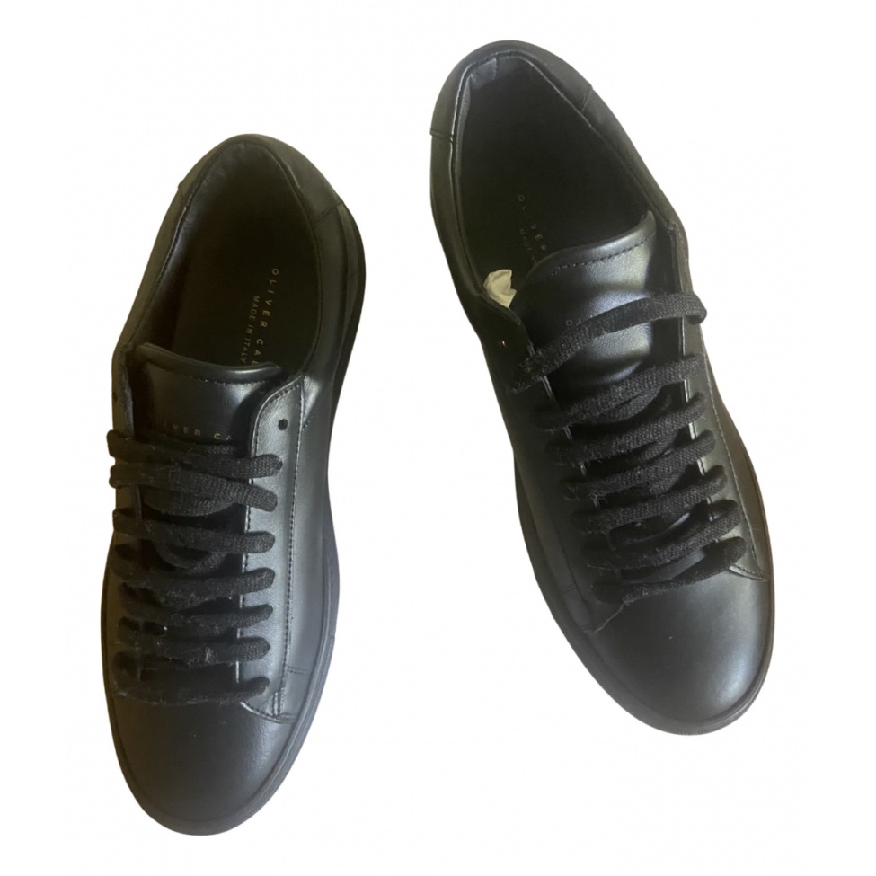Oliver Cabell Leather Trainers Black Leather Trendy