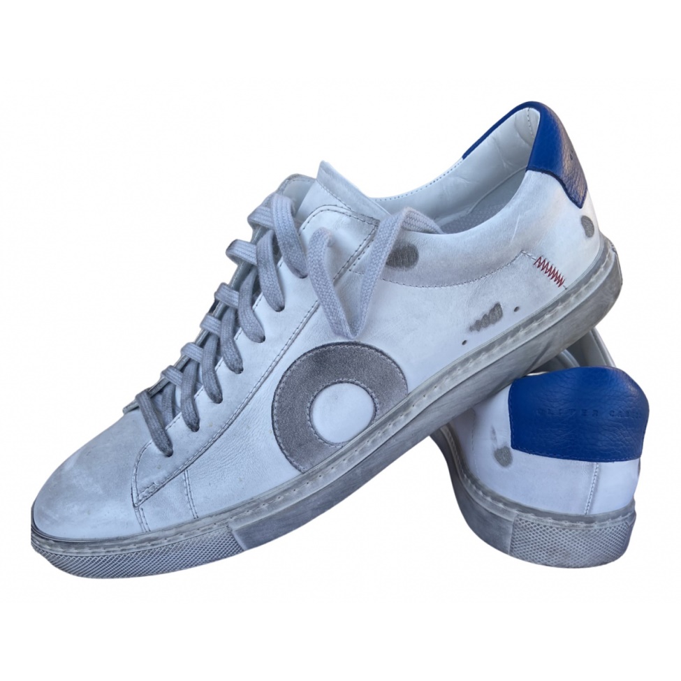 Trendy Leather Low Trainers White Leather Oliver Cabell