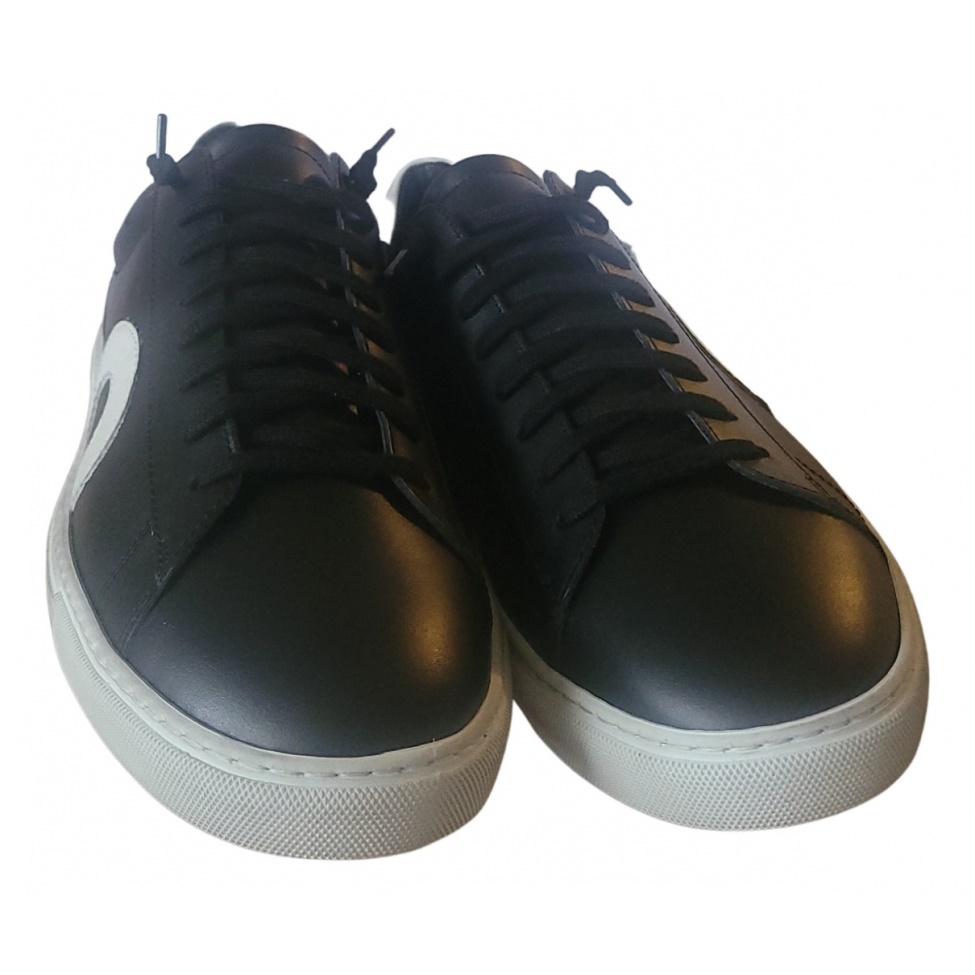 Trendy Leather Trainers Black Leather Oliver Cabell