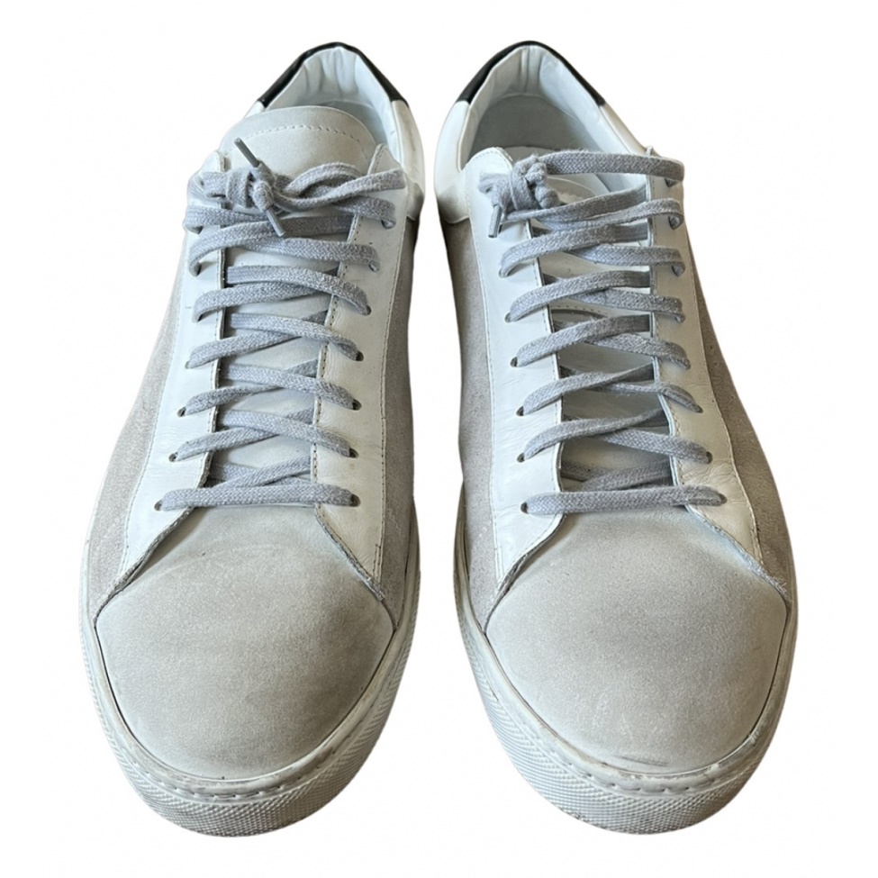Trendy Oliver Cabell Leather Low Trainers White Leather